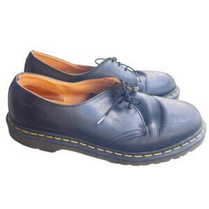 Dr. Martens Black Leather 1461 Mens Size 12 MADE IN ENGLAND OXFORD SHOES